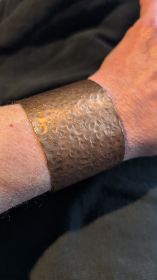 Hammered Copper Cuff Bracelet
