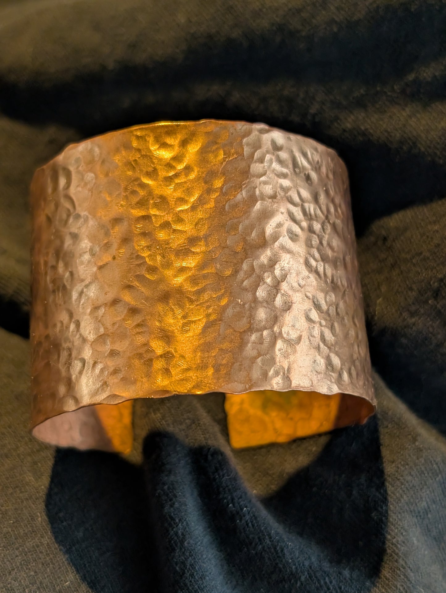 Hammered Copper Cuff Bracelet