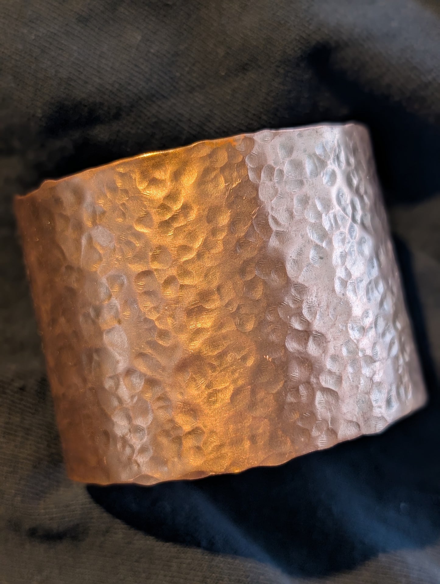 Hammered Copper Cuff Bracelet